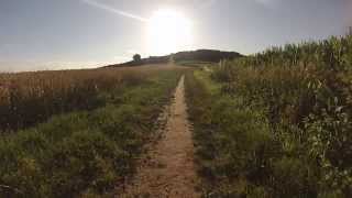 Montée en VTT du Mont Kemmel avec sa pente à 23 sur les pavés [upl. by Nahgiem]