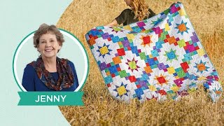 Star Chain  FREE Layer Cake quilt pattern [upl. by Htebesile]