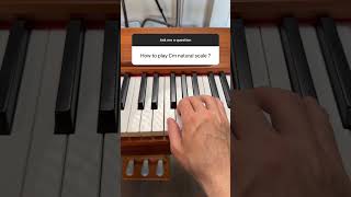 How to play Cm Natural Scale on piano 🔥 [upl. by Erlond]