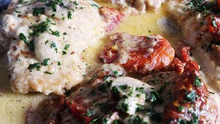 Creamy Sun Dried Tomato Chicken Recipe [upl. by Wehttam249]