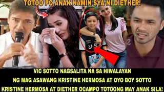 Vic Sotto Nagsalita na sa Hiwalayan ni Oyo Boy Sotto ky Kristine HermosaKristine at Diether my anak [upl. by Keviv]