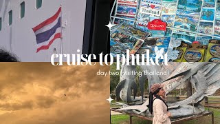 🛳 genting cruise to phuket thailand 🇹🇭  cruise day two vlog ENG CC [upl. by Elumas]