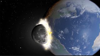 EARTH VS MOON COLLISION [upl. by Jade809]