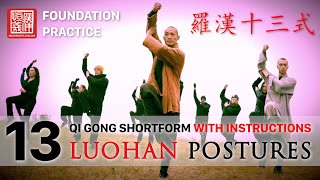 羅漢十三式气功 · 13 Luohan Postures 8 Minute Shortform with Instructions [upl. by Akinal]