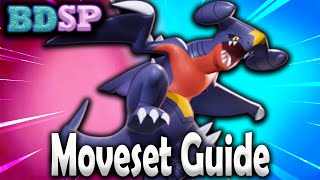 How to use GARCHOMP in BDSP GARCHOMP BEST Moveset GuidePokemon Brilliant Diamond and Shining Pearl [upl. by Anabel407]