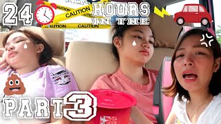 24 HOURS IN THE CAR CHALLENGE PART 3  Aurea amp Alexa [upl. by Austin488]