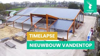 Timelapse nieuwbouw Vandentop Tuinhout Barneveld [upl. by Paymar]