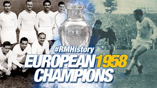 European Cup final 1958  Real Madrid 32 AC Milan [upl. by Seuqram]