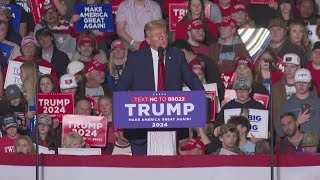 Trump speaks on border security immigration and law enforcement in Greensboro [upl. by Adnoel]