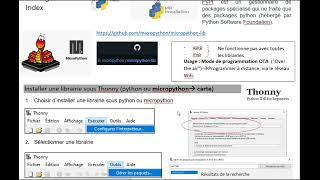 Installer des librairies python sous microcontrôleurs Thonny [upl. by Reaht376]