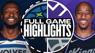 TIMBERWOLVES at KINGS  FULL GAME HIGHLIGHTS  October 24 2024 [upl. by Coombs]