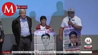 AMLO se reúne con los padres de los 43 normalistas de Ayotzinapa [upl. by Ronda]