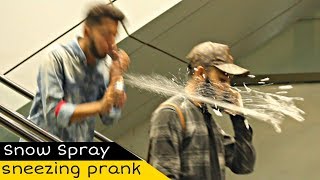 Sneezing Prank On Escalator  Weird Sneezing  Amanah Mall  Prank In Pakistan  Crazy Prank Tv [upl. by Aileve]