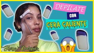 DEPILACIÓN DE CEJAS CON CERA CALIENTE  CLASE DETALLADA PARA PRINCIPIANTES [upl. by Ainola637]