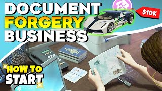 GTA Online How to Start a Document Forgery Business Get Discounted Price on Salvage Yards Vehicles [upl. by Ylil]