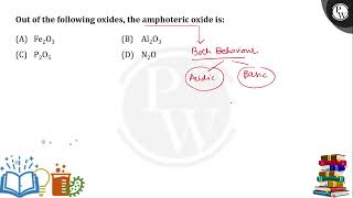 Out of the following oxides the amphoteric oxide is [upl. by Nioe]