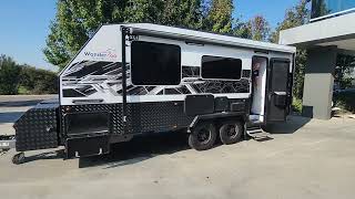 196quot STAR Touring Caravan  Alloy Frame 220L Water 250W Solar Reverse Camera 199L Fridge amp More [upl. by Prudence]