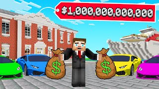 PLAYING as a QUINTILLIONAIRE in Minecraft [upl. by Maillij146]