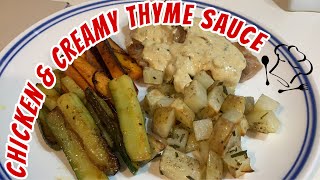 Chicken and Creamy Thyme Sauce  Hello Fresh NZ [upl. by Eidson]