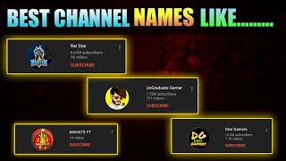 HOW TO MAKE UNIQUE GAMING CHANNEL NAMES LIKE RAISTAR SCOUT  mahats Yt [upl. by Llechtim]