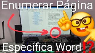 📄🔢 Como ENUMERAR PAGINAS en WORD SIN la PORTADA y el ÍNDICE FÁCIL y RÁPIDO [upl. by Delaney]