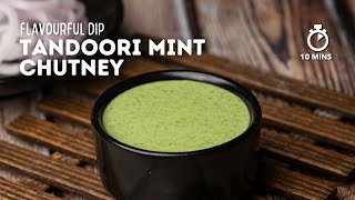 Tandoori Mint Chutney  Mint Dip for Tandoori Chicken  Mint Chutney  Cookd [upl. by Naul]