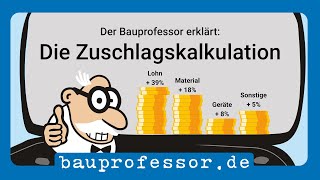 Die Zuschlagskalkulation – 🚧 Der Bauprofessor erklärt [upl. by Asenev]