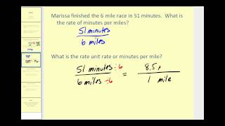 Rates and Unit Rates [upl. by Eyks]