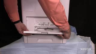 Xerox® VersaLink® C605 Family Printer Removing and Replacing the Bypass Tray [upl. by Kersten]