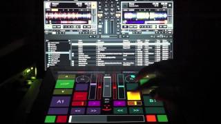 TouchOSC  Traktor  iPad DJ set w wireless MIDI controller [upl. by Nnaik353]