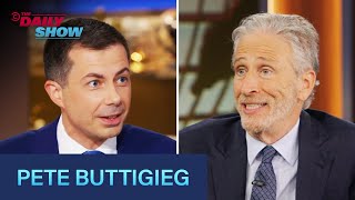 Pete Buttigieg on Kamala Harris’s Campaign VP Vetting amp JD Vance  The Daily Show [upl. by Kiele]