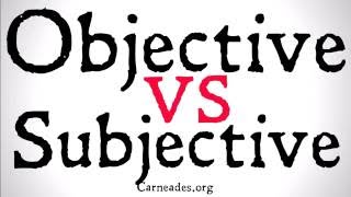 Objective vs Subjective Philosophical Distinction [upl. by Brunhilde814]