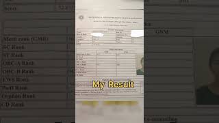 My ANM GNM result  Rank card result rank exam anm gnm anmgnmstudy subscribeshorts views [upl. by Ybloc183]