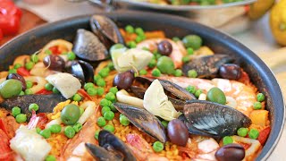 Super Quick Homemade Paella amp Vegan Paella  Chefs Choice [upl. by Yerffej]