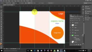 How to design a brochure in photoshop cs6 [upl. by Aicatan]