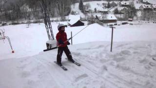 Skifahren auf dem Bungsberg Deutschlands nördlichster Skilift läuft 191209 [upl. by Ehrlich]