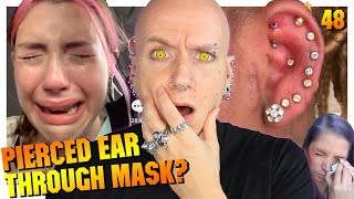 Worst Piercing Gun Fails Ever  Piercings Gone Wrong 48  Roly Reacts [upl. by Barrus730]