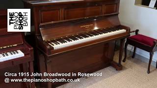 1915 John Broadwood in Rosewood  The Piano Shop Bath [upl. by Box]