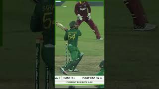 Sarfaraz Ahmed Shines  Scores 60 Runs in 47 Balls PAKvWI SportsCentral Shorts PCB M5C2A [upl. by Ahselaf]