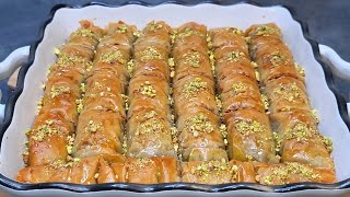 BAKLAWA ROLLS A LA PATE FILO FACILE ET RAPIDE [upl. by Damal]