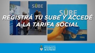 REGISTRÁ TU SUBE Y ACCEDÉ A LA TARIFA SOCIAL [upl. by Janene]