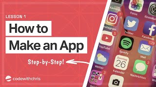 How to Make an App for Beginners 2020  Lesson 1 [upl. by Astiram]