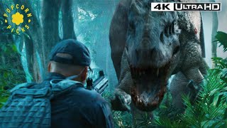 Indominus Rex vs The Soldiers Camouflage  Jurassic World 4k HDR [upl. by Southworth]