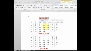 How to Insert Calendar In Word 2013  TechTricksGh [upl. by Barty]