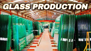 How Is Glass Processed  Tempered Glass Manufacturing  Glass Factory [upl. by Dermot]