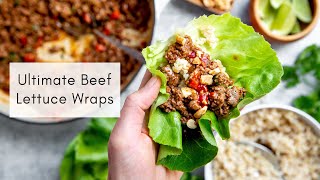 Quick amp Easy Beef Lettuce Wraps Recipe [upl. by Netsirc134]