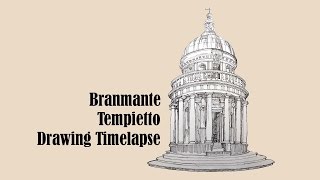 Architecture Sketch 005 Tempietto by Donato Bramante [upl. by Coltson]