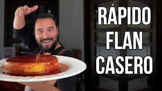 CÓMO HACER UN FLAN CASERO EN MINUTOS  RECETA FÁCIL [upl. by Donough]