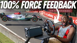 I Tried To Survive 100 Force Feedback On A Direct Drive Wheel [upl. by Ahtebbat]