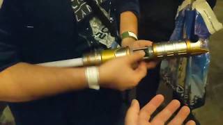 Galaxys edge Black Kyber Crystal in Lightsaber [upl. by Inafit]